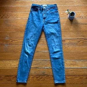Everlane Skinny Jeans, 25 Ankle, 10” rise